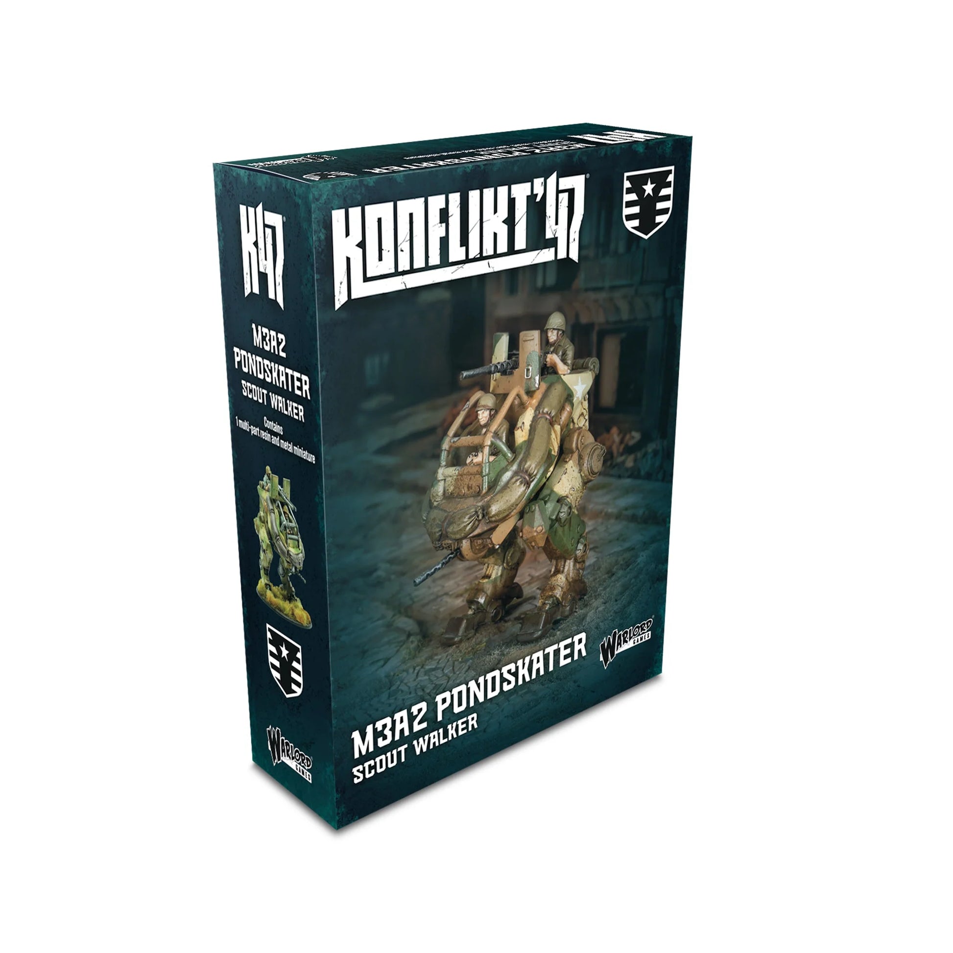 KONFLIKT'17 M3R2 Pondskaeter Scout Walker game box on a white background
