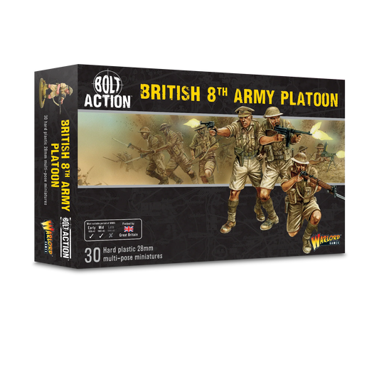 Bolt Action British 8th Army Platoon Warlord Games