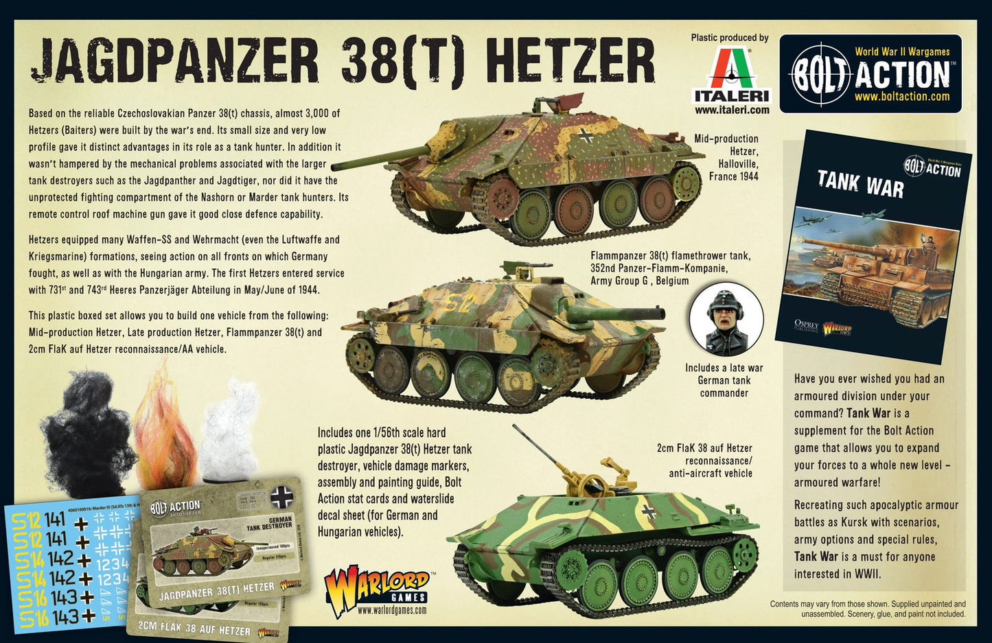 Cipolla Hobbies -  - Bolt Action: Jagdpanzer 38(t) Hetzer