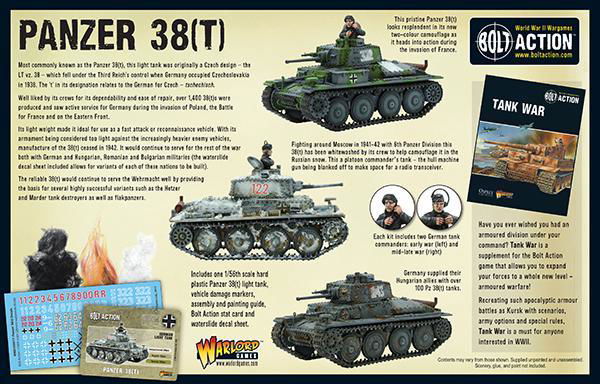 Cipolla Hobbies -  - Bolt Action: Panzer 38(t) Light Tank