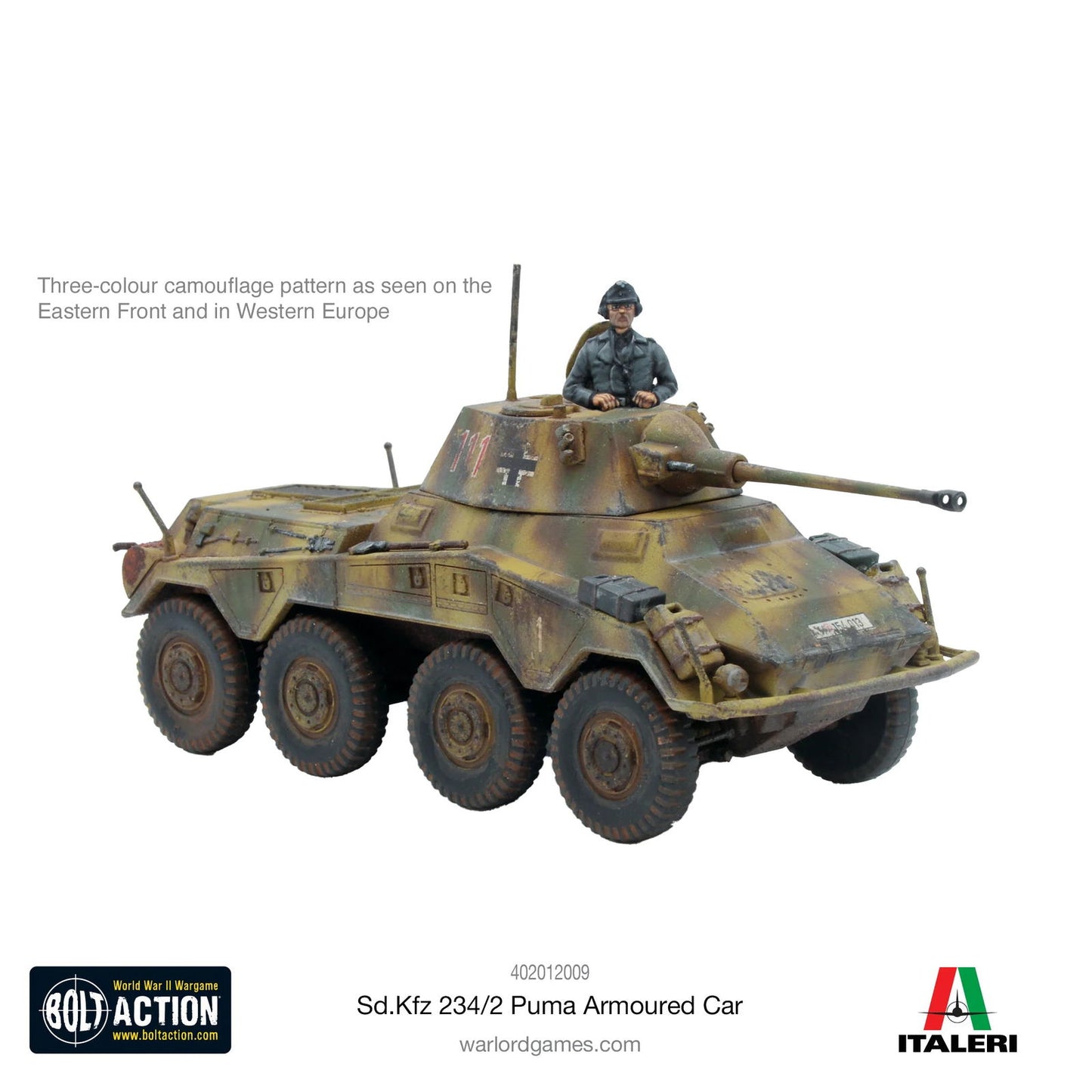 Cipolla Hobbies -  - Bolt Action: Puma Sd.Kfz 234/2 Armoured Car
