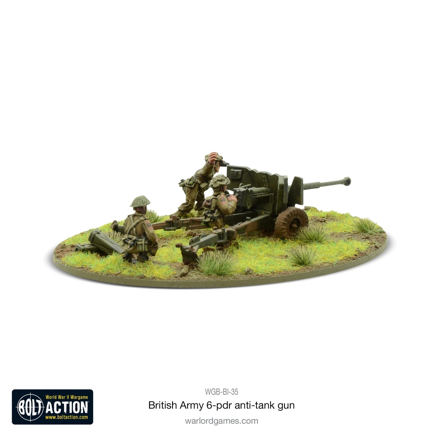 Bolt Action British Army 6 pounder Anti-Tank Gun Warlord Games