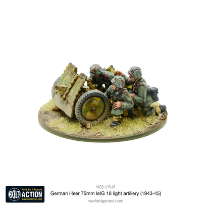 Bolt Action German Heer 75mm LeIG 18 Light Artillery (1943-45) Warlord Games
