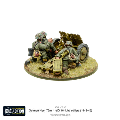 Bolt Action German Heer 75mm LeIG 18 Light Artillery (1943-45) Warlord Games