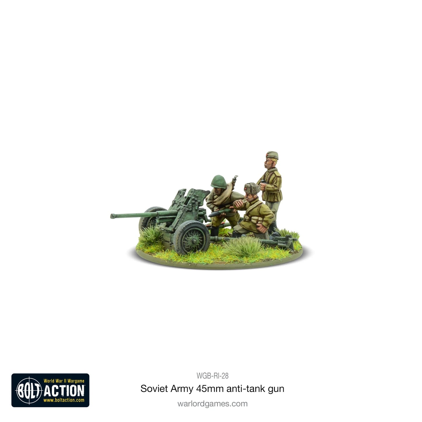 Bolt Action Soviet 45mm Anti-Tank Gun Warlord Games