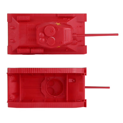 BMC CTS WW2 Soviet T-34 Tank - Red Plastic Army Tank