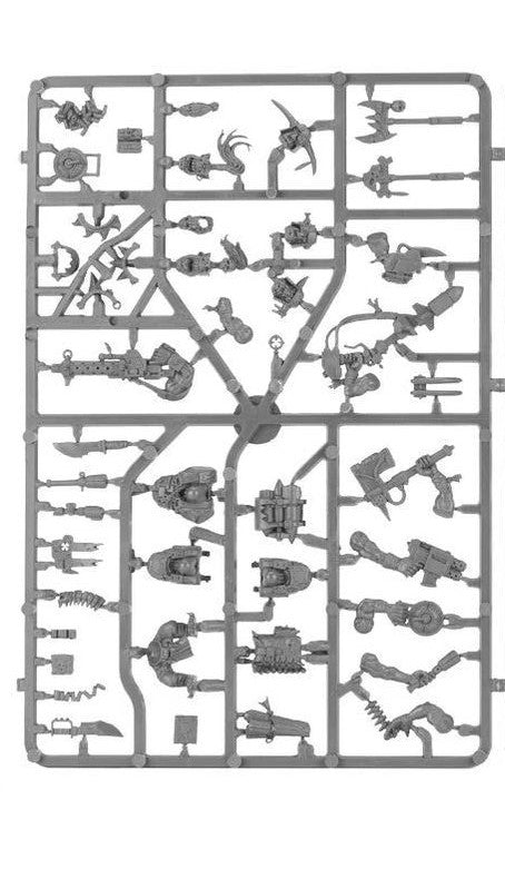 40k Ork Boyz Command & Weapon Bits Sprue