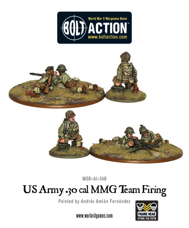 Bolt Action US Army .30 Cal. MMG Team Warlord Games