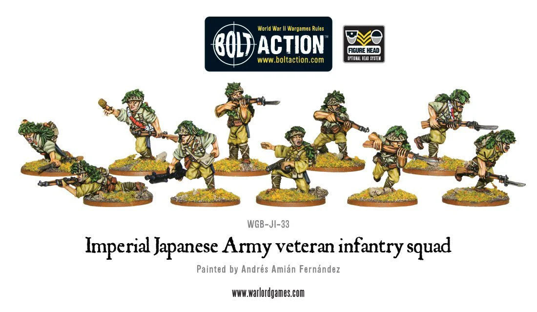 Bolt Action Imperial Japanese Army Veteran Squad Warlord Games